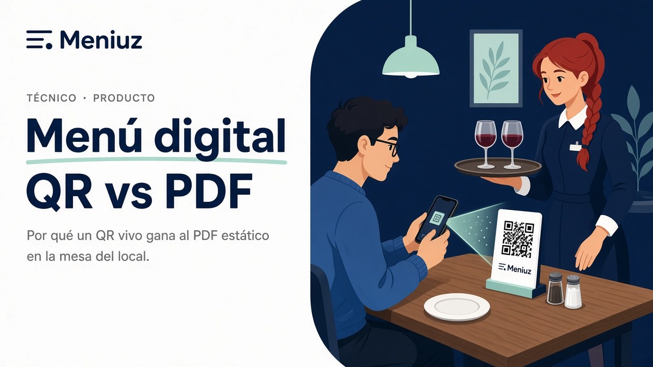Menú QR vs. PDF: cuál elegir para tu negocio
